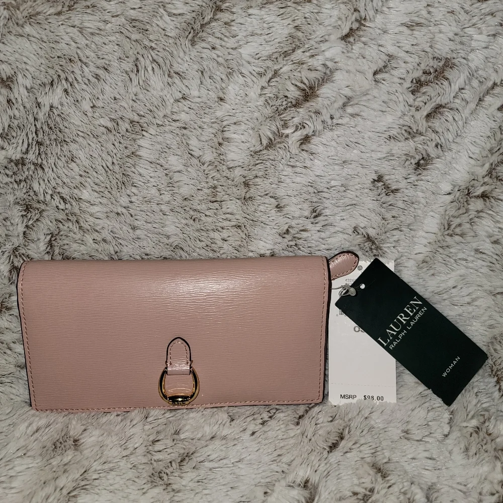 Ralph Lauren mauve/light pink wallet. - Picture 1 of 12